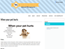 Tablet Screenshot of holisticbalanceanimalchiro.com